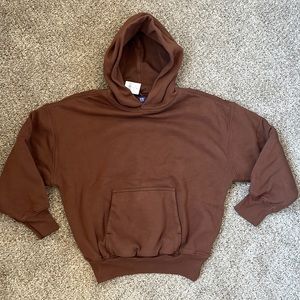 NWT YZY Yeezy x gap brown hoodie kids size M